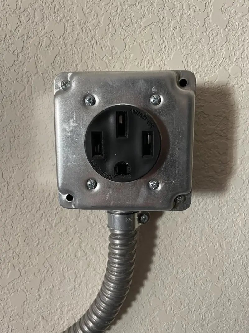 NEMA 14-50 outlet installed for Electrical Panel Upgrade in Highland Park